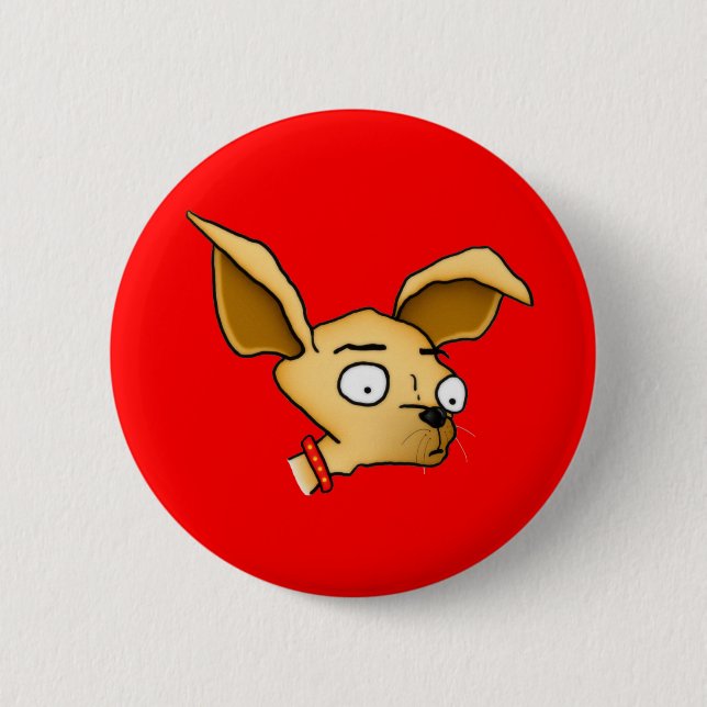 Niedlich Chihuahua Button (Vorderseite)