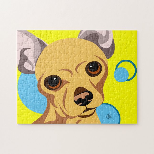Niedlich Chihuahua Dog Puzzle (Horizontal)
