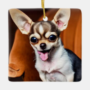 Niedlich Chihuahua Keramikornament