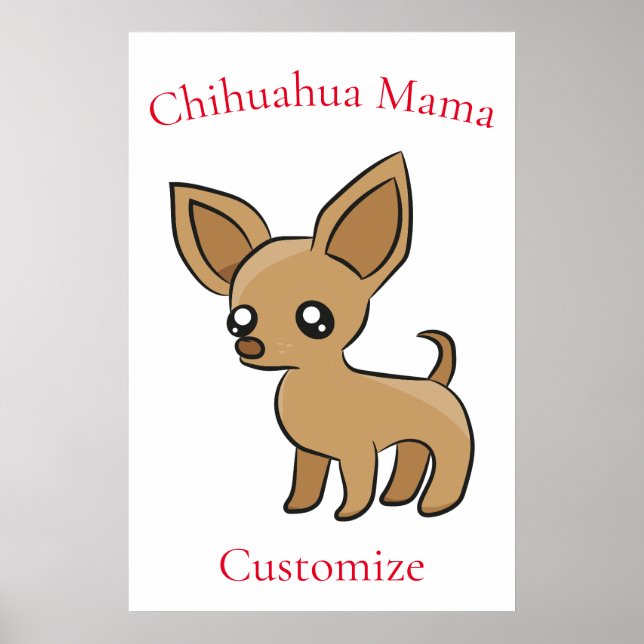 Niedlich Chihuahua Mama Art Thunder_Cove Poster (Vorne)