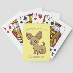 Niedlich Chihuahua Mama Art Thunder_Cove Spielkarten