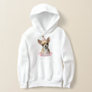 Niedlich Chihuahua mit Pink Hat Name Sweet Hund Li Hoodie
