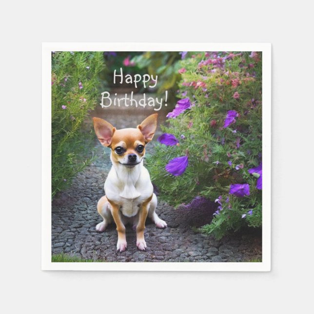 Niedlich Chihuahua Paper Napkins Serviette (Vorderseite)