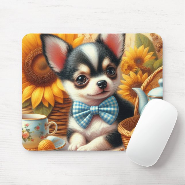 Niedlich Chihuahua Puppy Mousepad (Mit Mouse)