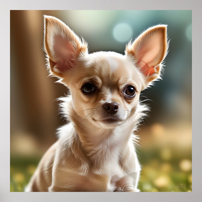 Niedlich Chihuahua Puppy Poster (Vorne)