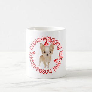 Niedlich Chihuahua, schlampige Küsse Kaffeetasse