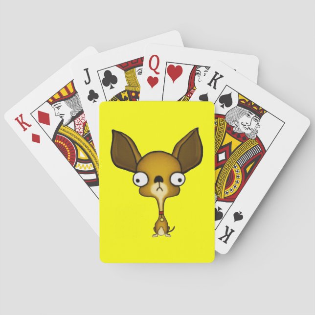 Niedlich Chihuahua Spielkarten (Rückseite)