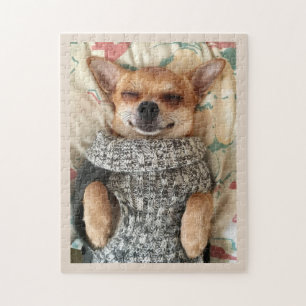 NIEDLICH CHIHUAHUA TRAARING SWEATER JIGSAW PUZZLE