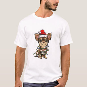 Niedlich Chihuahua Weihnachtsbaum Lichter Xmas Do T-Shirt