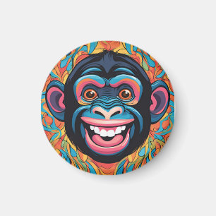 Niedlich Chimpanzee Laughs Magnet