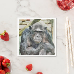 NIEDLICH CHIMPANZEE SERVIETTE