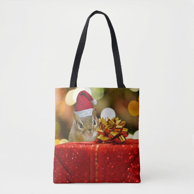 Niedlich Chipmunk Frohe Weihnachten (Vorderseite)