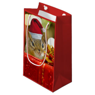 Niedlich Chipmunk Frohe Weihnachten Kleine Geschenktüte