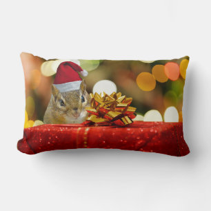 Niedlich Chipmunk Frohe Weihnachten Lendenkissen