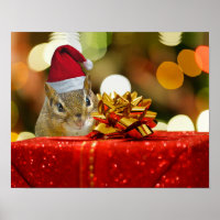 Niedlich Chipmunk Frohe Weihnachten