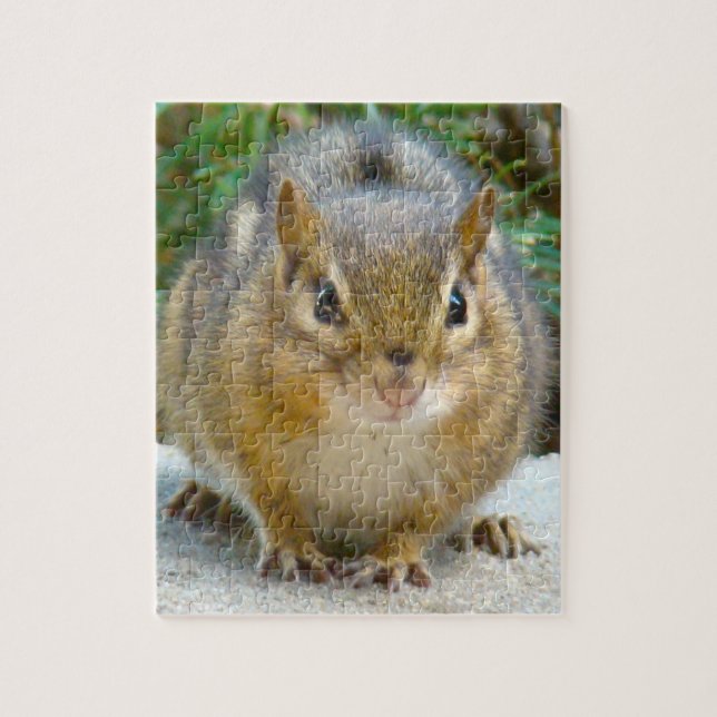 Niedlich Chipmunk hat sein Auge auf dich Puzzle (Vertikal)