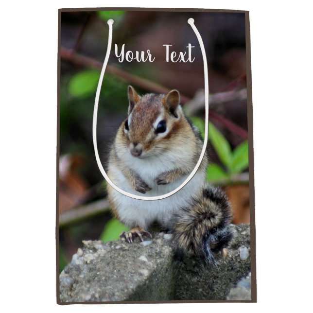 Niedlich Chipmunk Wildlife Animal   Mittlere Geschenktüte (Vorderseite)