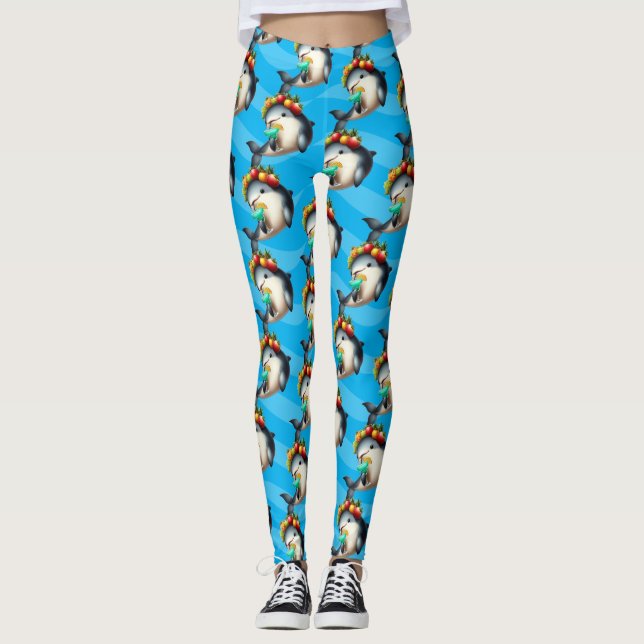 Niedlich Chiquita Vaquita Genießen Sie eine Jungfr Leggings (Vorderseite)