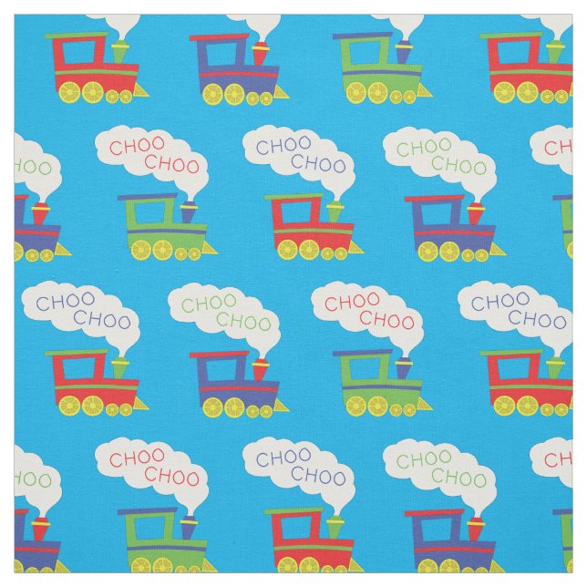 Niedlich Choo Trains Kinderzimmer Dekoration Stoff (Muster)