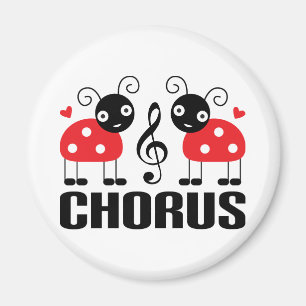 Niedlich Chorus Red Ladybugs Magnet