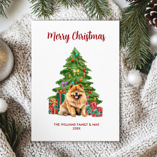 Niedlich Chow Chow Chow Dog Feiertagskarte