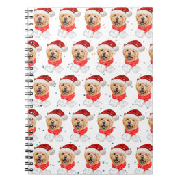 Niedlich Chow Chow Dog Weihnachtsmuster Notizblock