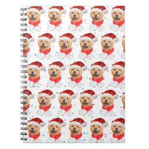 Niedlich Chow Chow Dog Weihnachtsmuster Notizblock