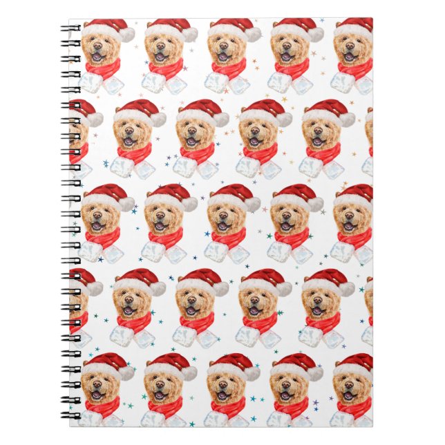 Niedlich Chow Chow Dog Weihnachtsmuster Notizblock (Vorderseite)