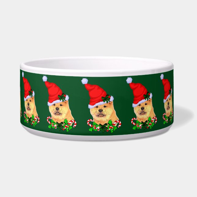 Niedlich Chow Chow Weihnachten Napf (Vorderseite)
