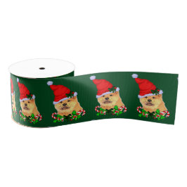 Niedlich Chow Chow Weihnachten Ripsband