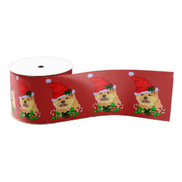 Niedlich Chow Chow Weihnachten Ripsband