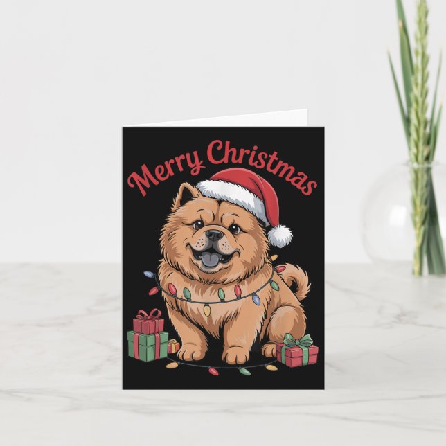 Niedlich Chow Chow Weihnachten Weihnachten Weihnac Karte (Vorderseite)