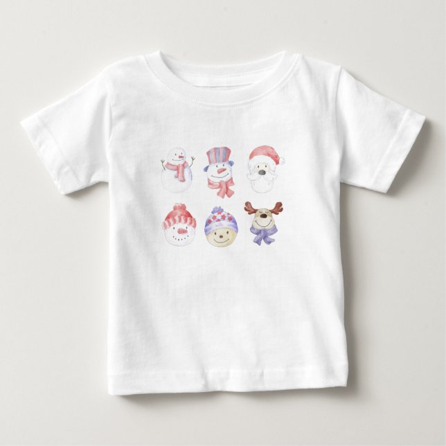 Niedlich Chrismas Baby Tshirt (Vorderseite)