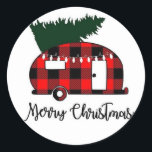 NIEDLICH **CHRISTMAS R. V. STYLE** CHRISTMAS RUNDER AUFKLEBER<br><div class="desc">WENN SIE ANDERE PRODUKTE AUSLÖSEN WOLLEN,  DIE UNTER www.zazzle.com/ChristmasShowRoom SPIELEN UND IHNEN KURZKRISTE ÜBERMITTELN!</div>