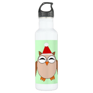 Niedlich Chritsmas Owl Trinkflasche