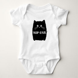 Niedlich Chubby Angesagt Cat T - Shirt. Baby Strampler