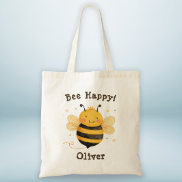 Niedlich Chubby Bumblebee "Bee Happy" Tragetasche