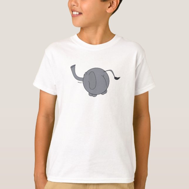 Niedlich Chubby Elephant T-Shirt (Vorderseite)
