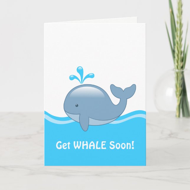 Niedlich Chubby Whale - WALE (Nun, bald Leere) hol Karte (Vorderseite)