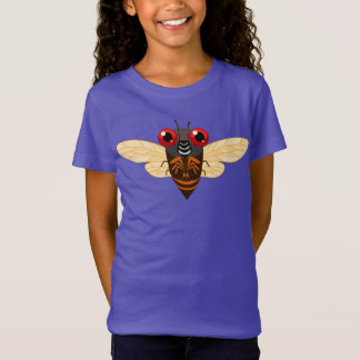 Niedlich Cicada Cartoon T - Shirt (Girls)