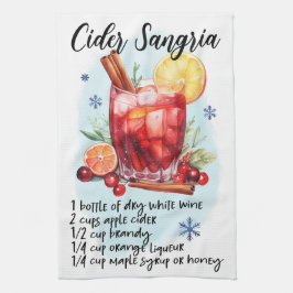 Niedlich Cider Sangria Weihnachtsgetränk Rezept Geschirrtuch