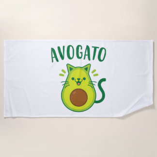 Niedlich Cinco de Mayo Avogato Avocado Cat Funny A Strandtuch