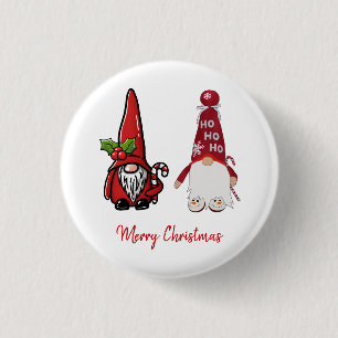 Niedlich Classic Gnomes Custom Christmas Button