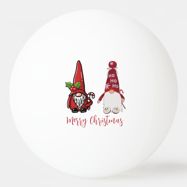 Niedlich Classic Gnomes Custom Christmas Tischtennisball (Vorderseite)
