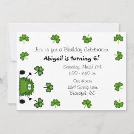 Niedlich Clovers Irish St Patrick's Day Geburtstag Einladung