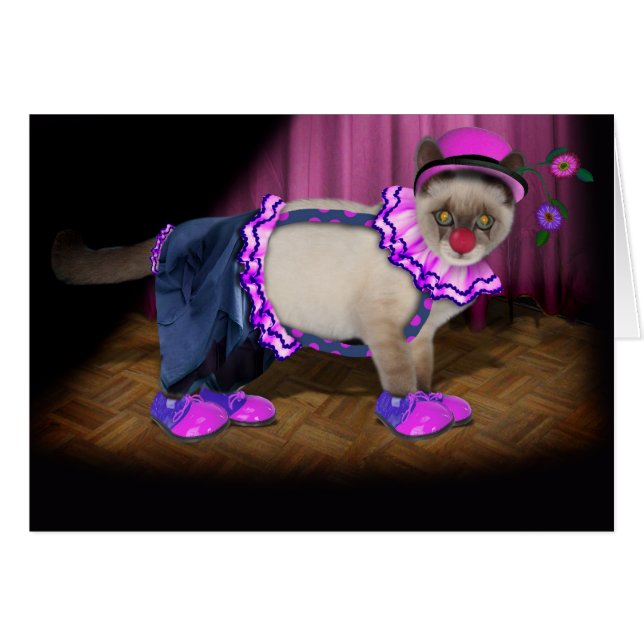 Niedlich Clown Kitty (Vorderseite (Horizontal))