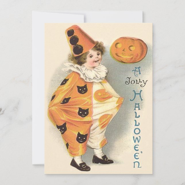 Niedlich Clown Kürbislaterne Pumpkin (Vorderseite)