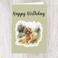 Niedlich Cocker Spaniel Hund Lover Geburtstagskart