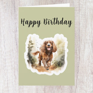 Niedlich Cocker Spaniel Hund Lover Geburtstagskart Karte