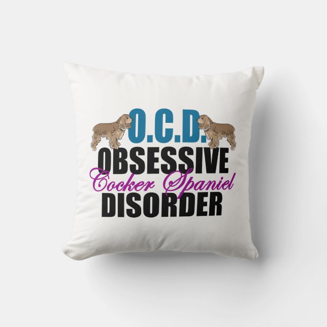 Niedlich Cocker Spaniel Kissen (Vorderseite)